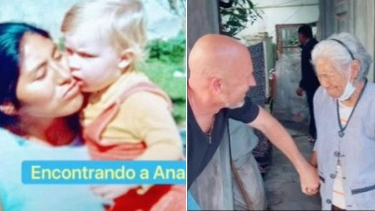 Hombre recorre miles de kilómetros para reencontrarse con su nana tras 45 años