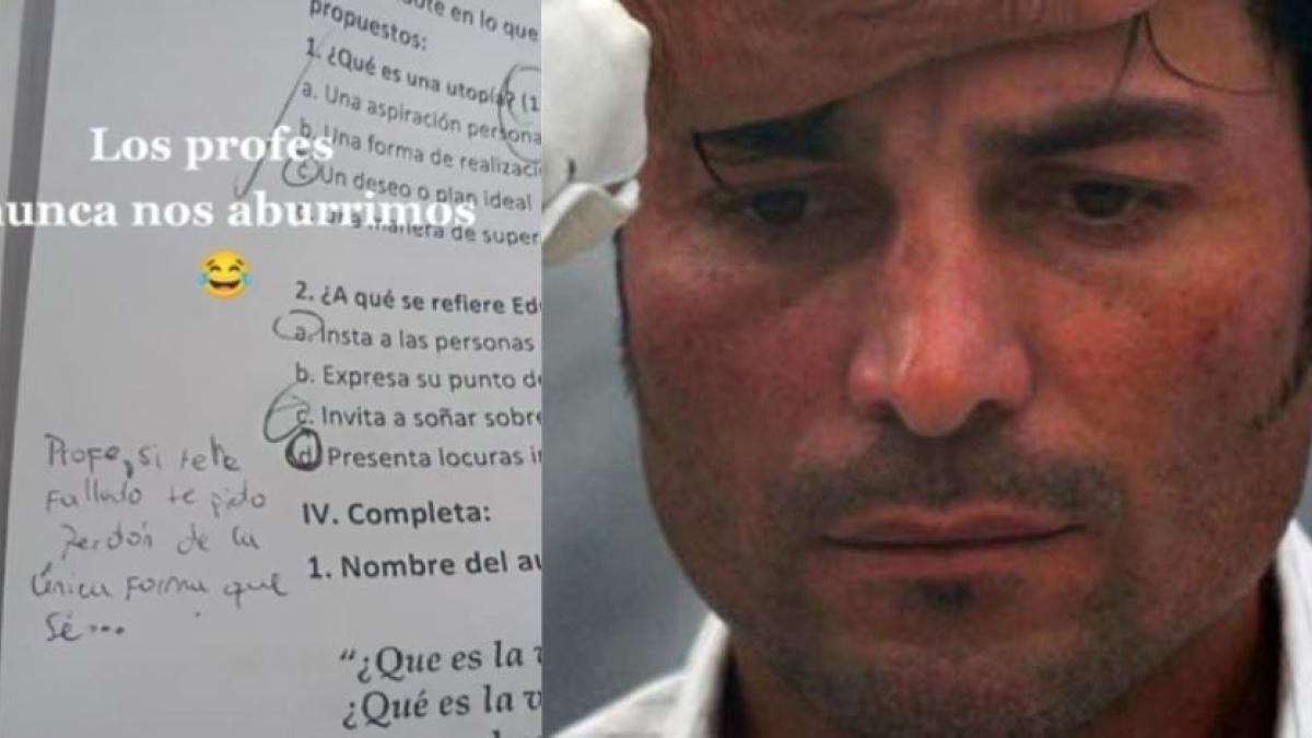 ¡Puntos extras! Estudiante pide perdón a su profesora con canción de Chayanne