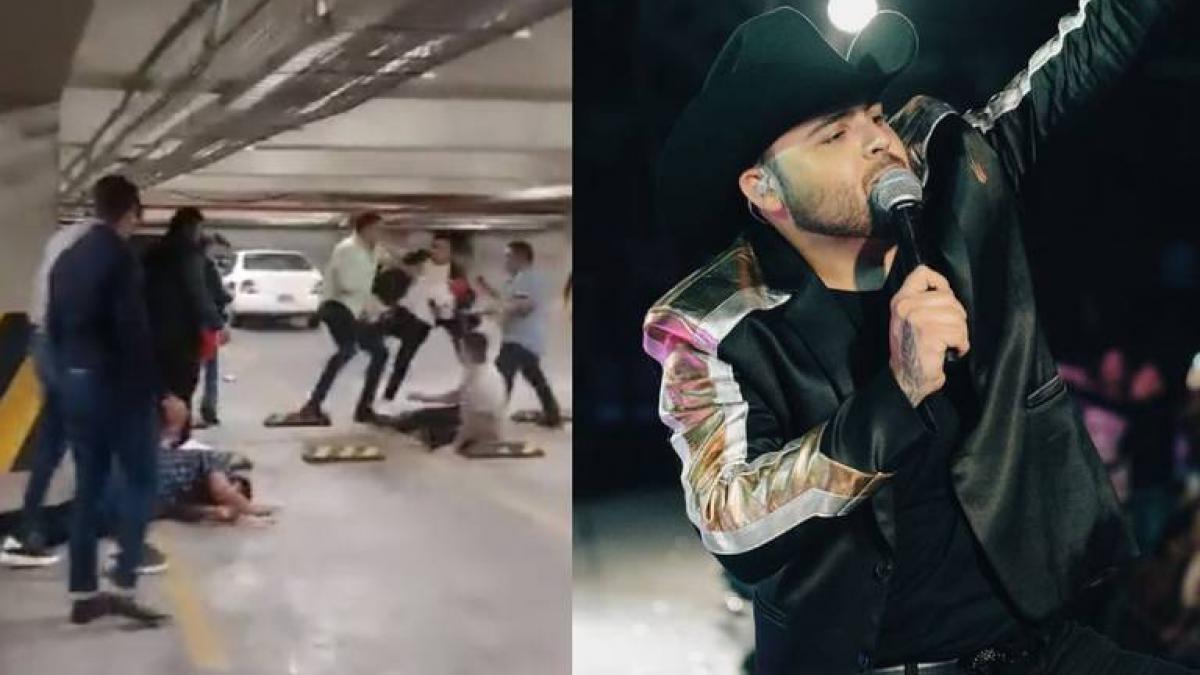 Ebrios se agarran a golpes tras concierto de Gerardo Ortiz en la Feria de Puebla (VIDEO)