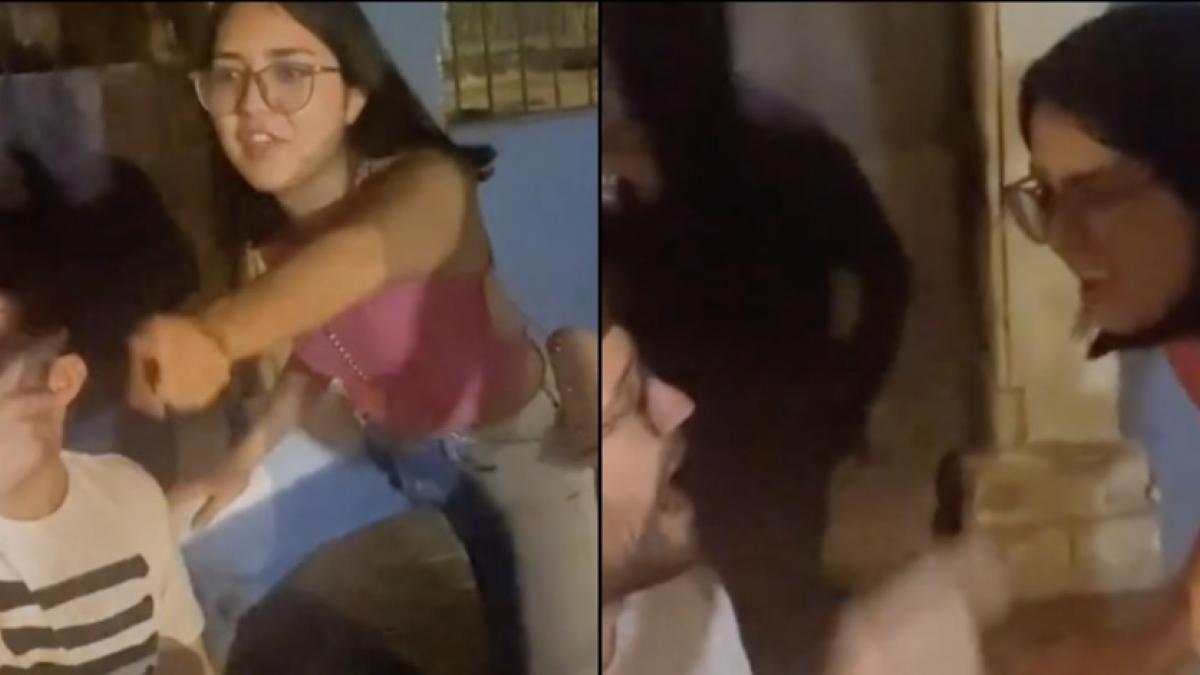 VIDEO: Mexicana intenta ‘ligar’ con jóvenes españoles en una fiesta; terminan peleando por la Conquista