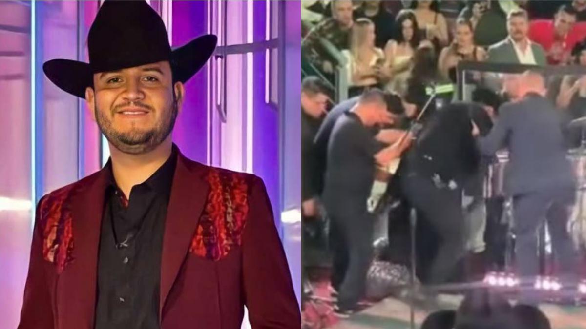 Edén Muñoz se cae en pleno concierto y reacciona con humor: "Una sacudida y puro pa' delante" (VIDEO)