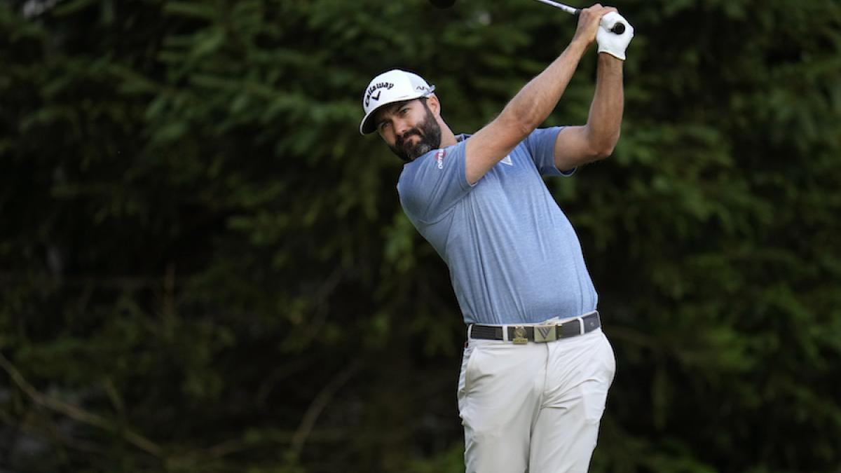 Adam Hadwin, líder en ronda 1 del US Open