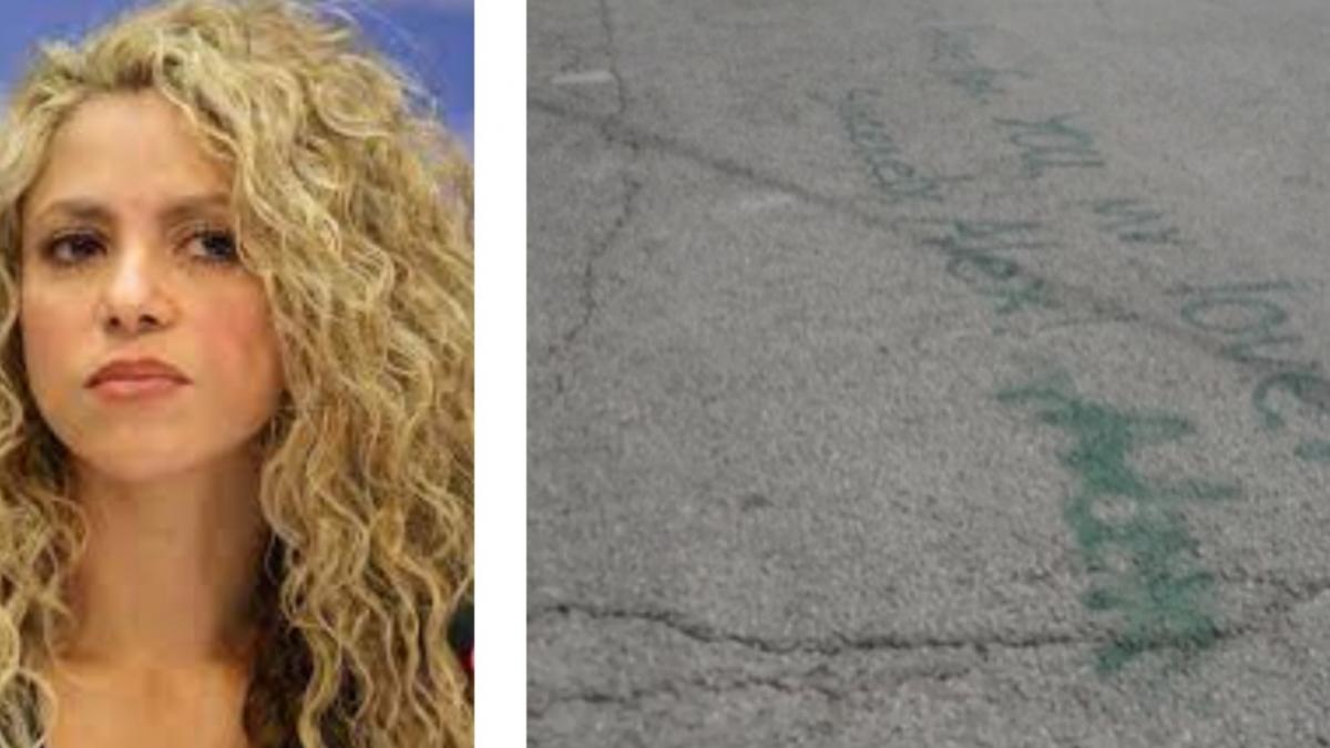 Fan grafitea la casa de Shakira y le deja una tétrica propuesta de matrimonio: "Vengo por ti" (VIDEO)