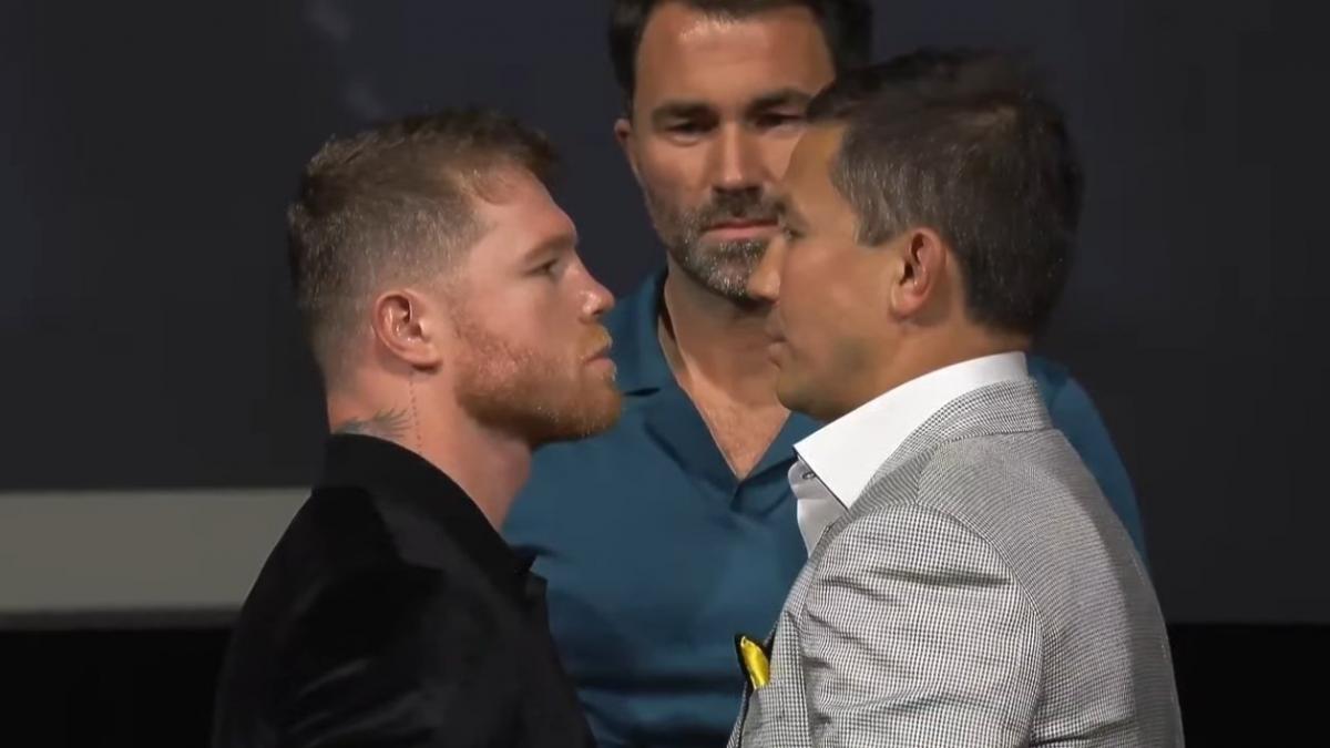 VIDEO: Así fue el intenso primer cara a cara entre el "Canelo" Álvarez y GGG