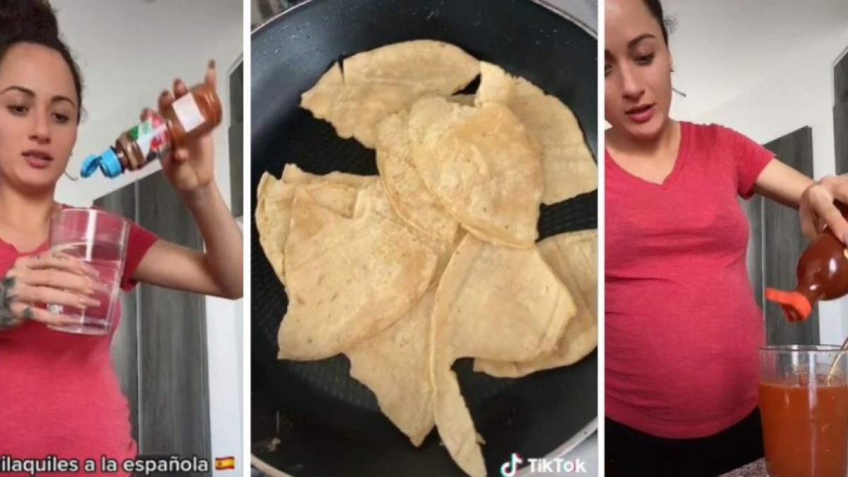 "Dios te perdone", dicen usuarios a tiktoker que prepara chilaquiles "a la española" (VIDEO)