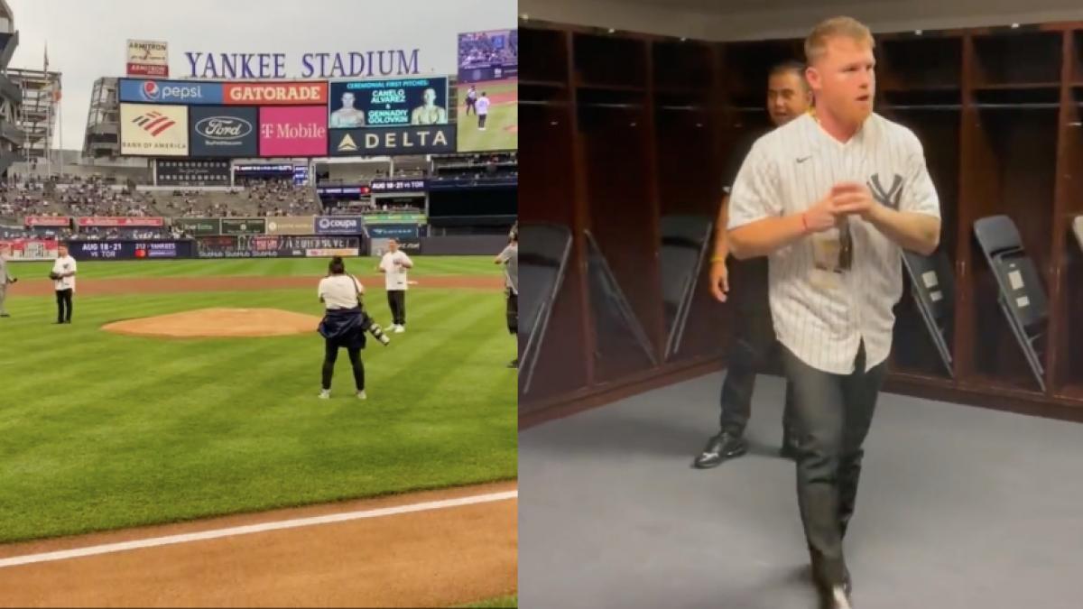 VIDEO: "Canelo" Álvarez hace el primer lanzamiento en el juego de los New York Yankees