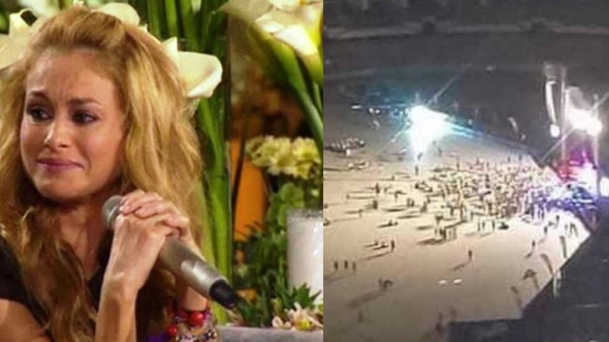 Paulina Rubio da concierto casi vacío; regalaban boletos afuera de estadio (VIDEO)