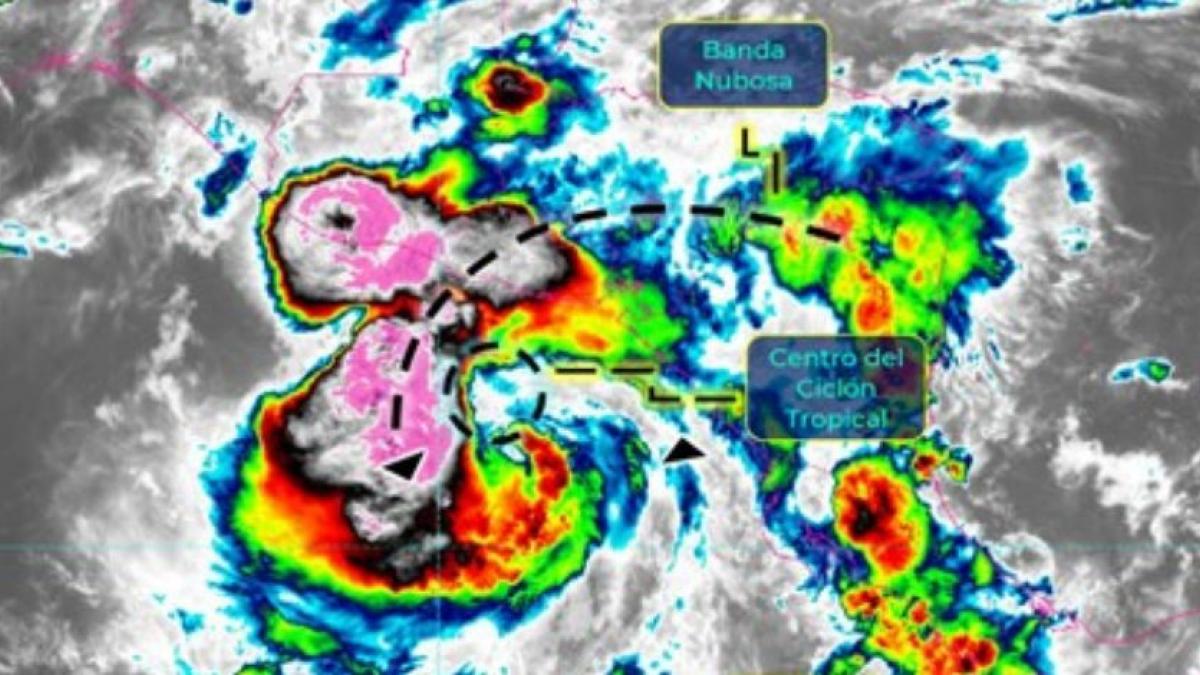 Conagua prevé intensificación de Tormenta Tropical "Bonnie"; se esperan lluvias muy fuertes