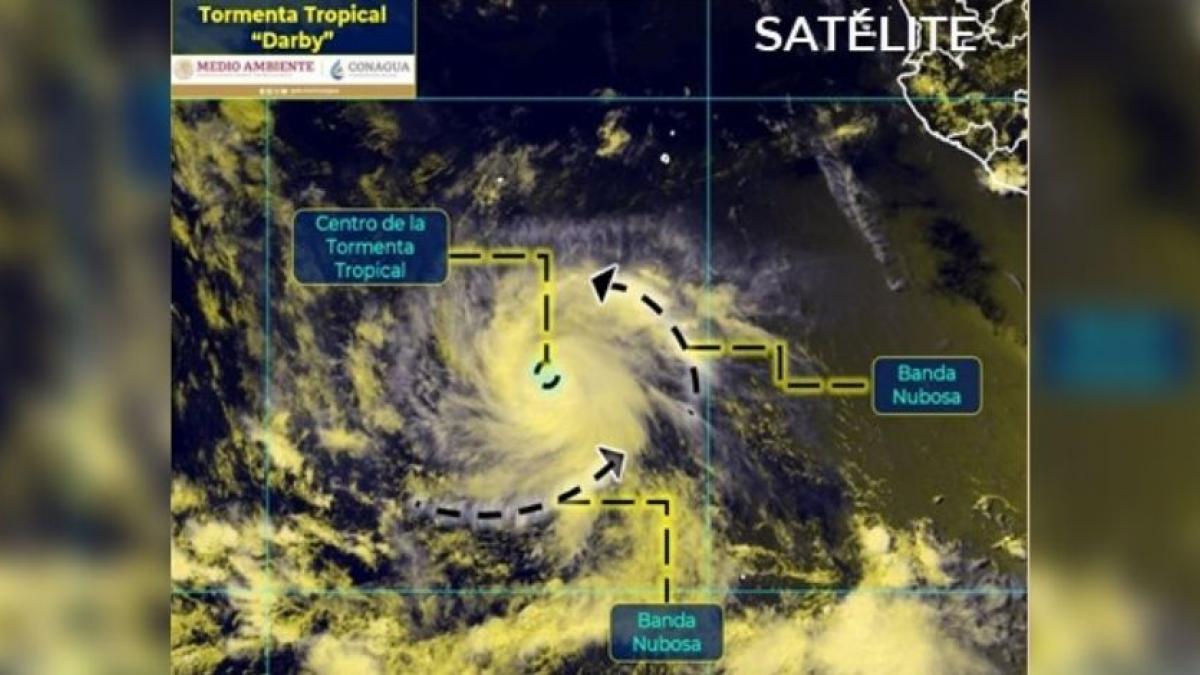 Se forma Tormenta Tropical "Darby" en el Pacífico