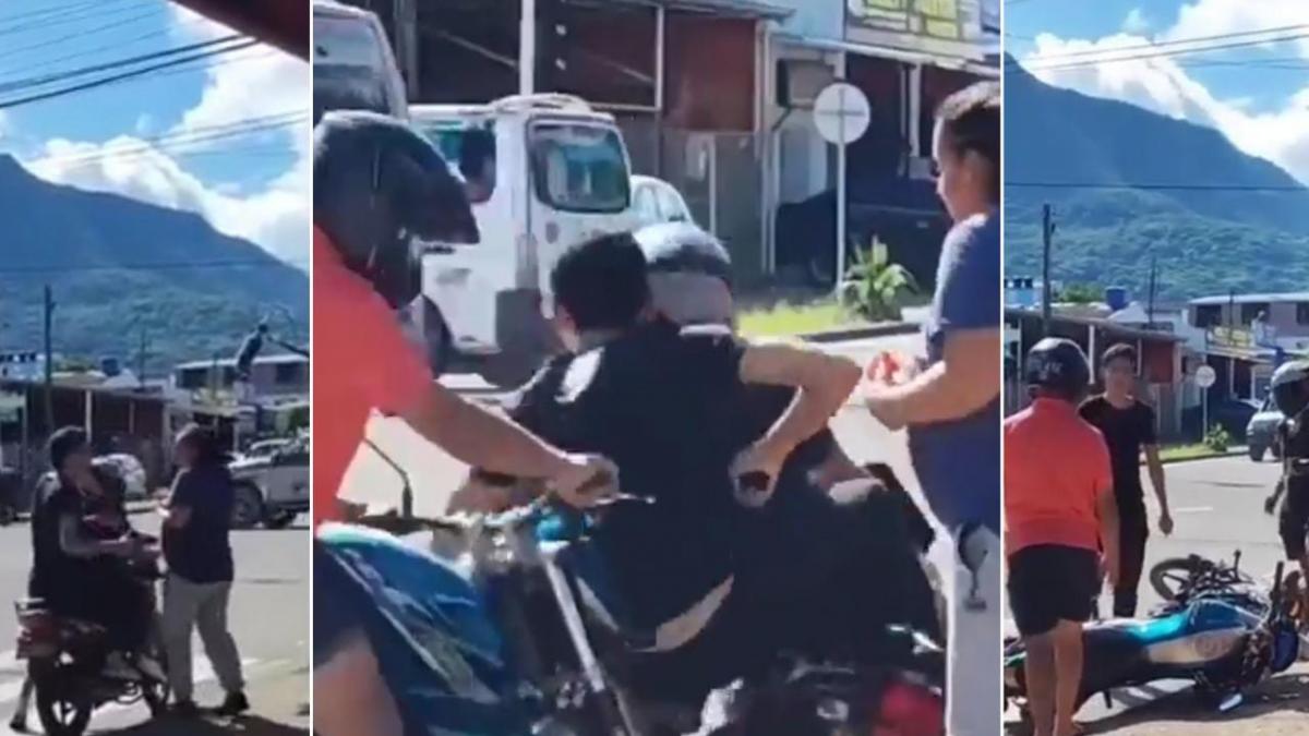 Motociclista frustra "asalto” y frena a “ladrones”; eran actores que grababan una película (VIDEO)