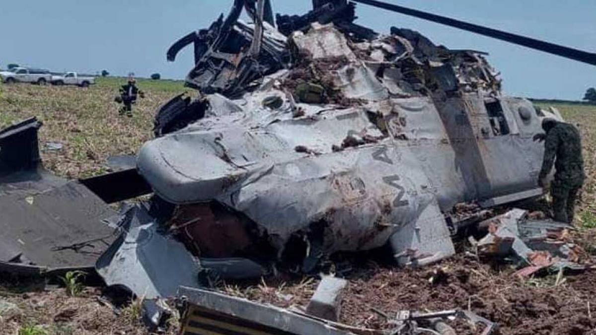 Semar envía a EU información de caja negra del helicóptero accidentado en Sinaloa