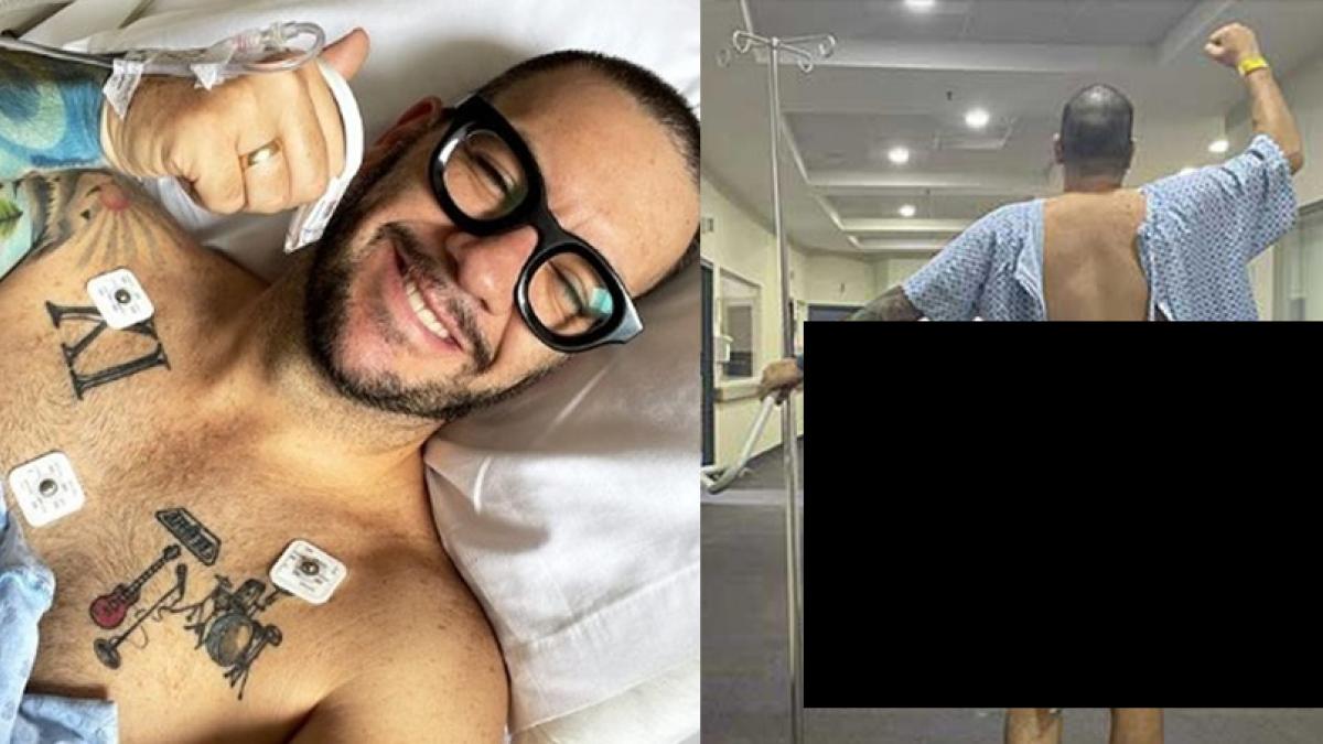 Operan a Faisy... y desata 'cringe' por pasearse sin ropa y horrorizar el hospital (FOTOS)