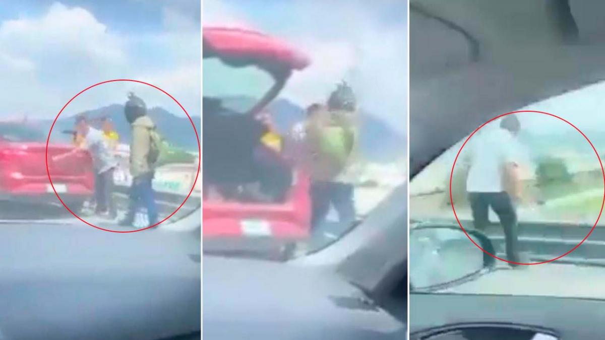 Por discusión, conductor avienta a hombre desde puente vehicular en Cuautitlán Izcalli (VIDEO)