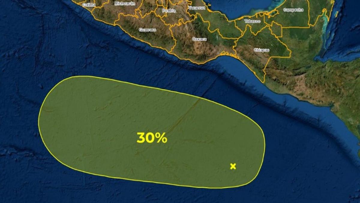 SMN vigila nueva zona de baja presión con potencial de desarrollo ciclónico