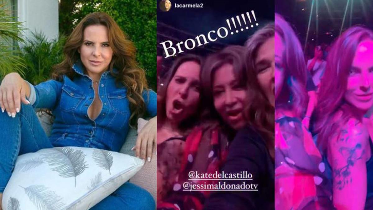 Filtran VIDEO de Kate del Castillo en concierto de Bronco... y la acusan de estar "borracha"