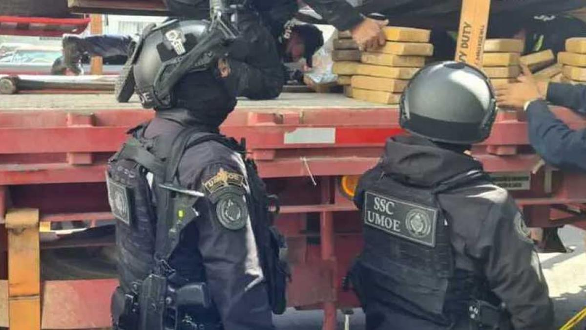 Imponen prisión preventiva a 4 personas tras decomiso de 1.6 toneladas de cocaína en la CDMX