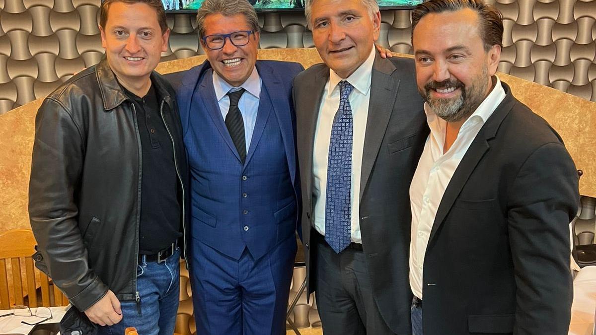 Comparten foto en redes de encuentro de Ricardo Monreal y Adán Augusto López