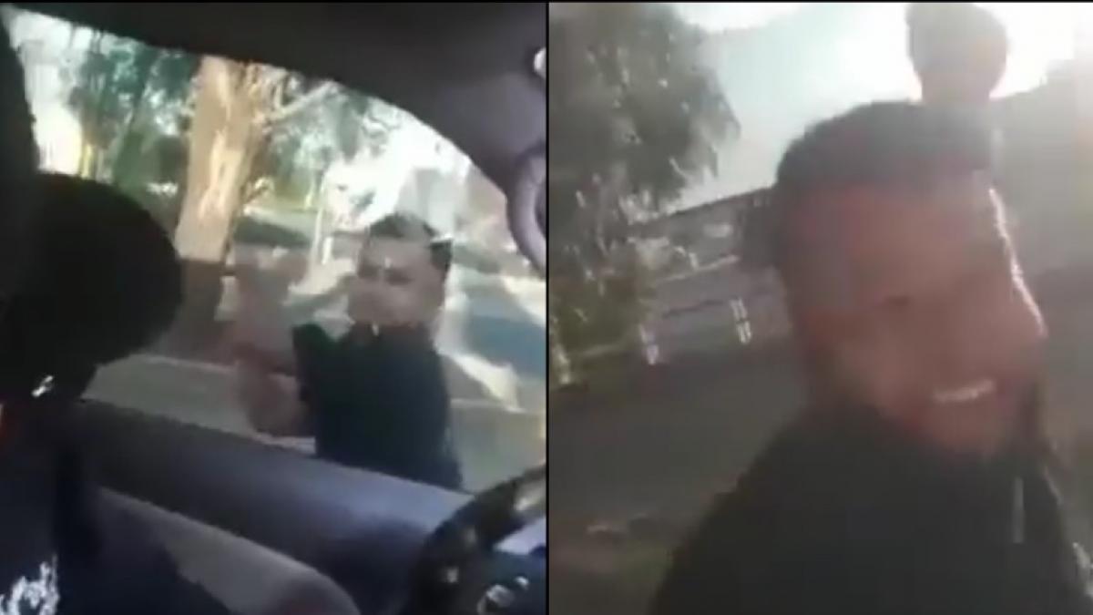 VIDEO: Presuntos montachoques agreden a conductor y causan destrozos; “te voy a tumbar los dientes hijo de…”