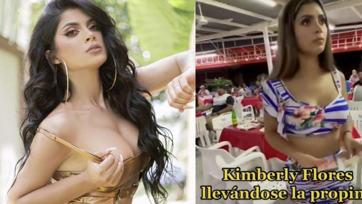 Critican a Kimberly Flores por llevarse propina que Edwin Luna le dejó a mesero: "Qué tacaña" (VIDEO)