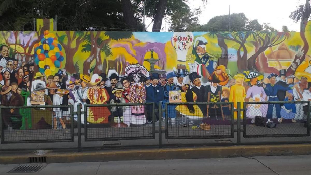 Pintan el primero de 100 nuevos murales que decorarán la Cuauhtémoc