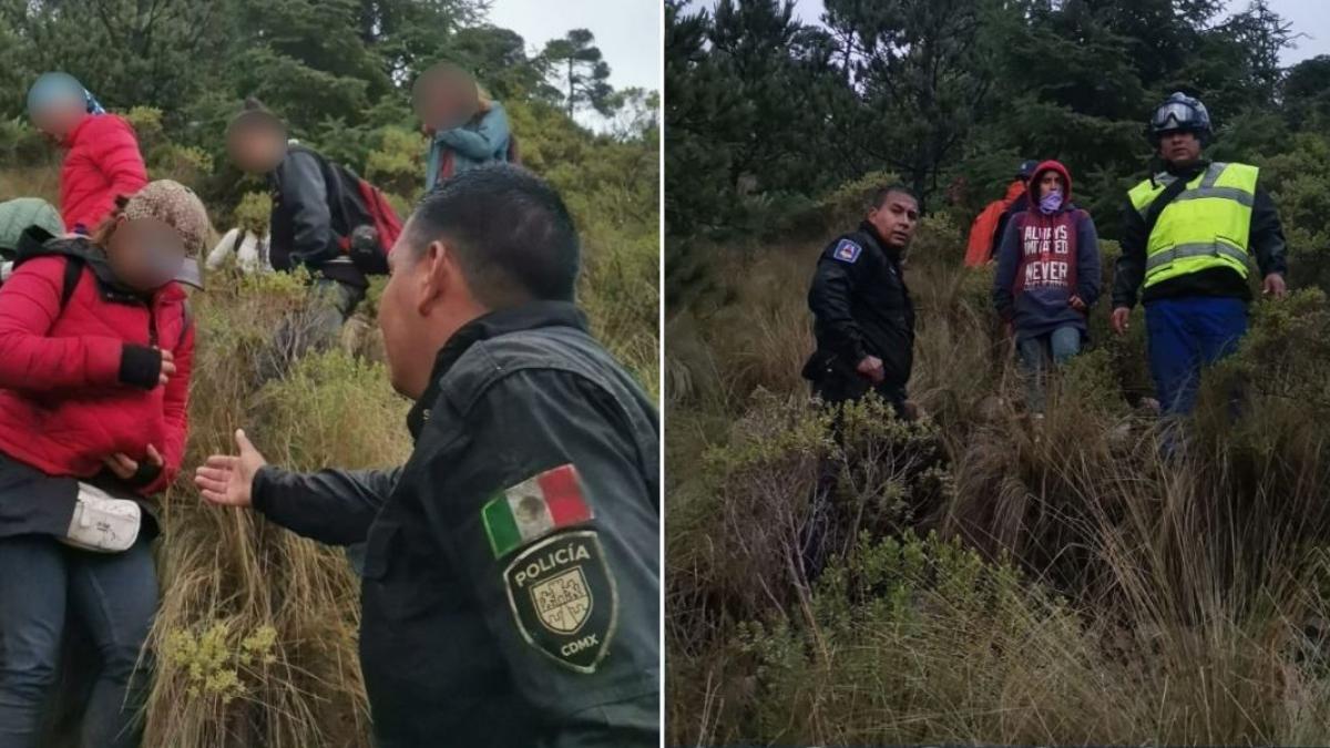 Localizan y rescatan a 14 personas extraviadas en el Ajusco; pidieron auxilio por Twitter