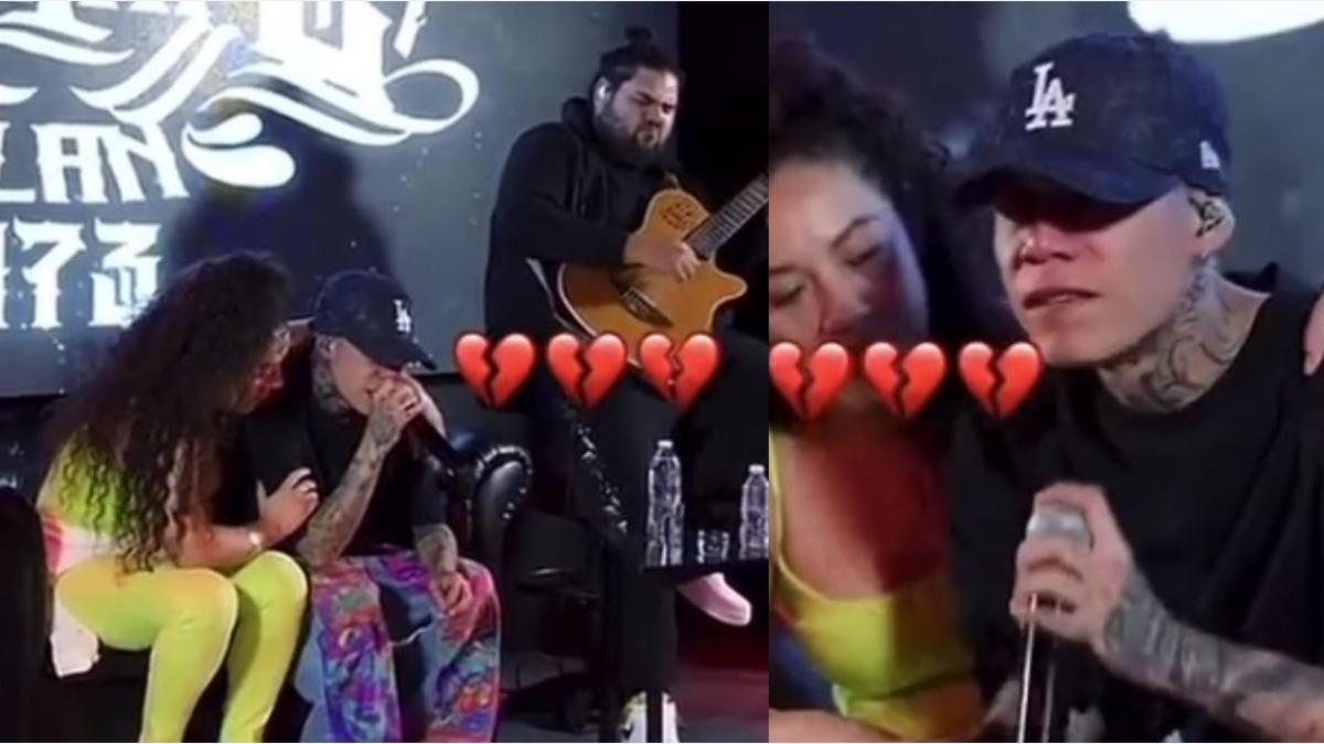 Santa Fe Klan llora en pleno concierto por separación de sus papás: "dejen atrás el orgullo" (VIDEO)