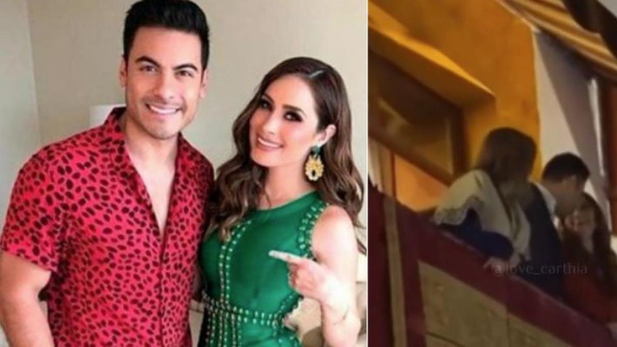 Carlos Rivera y Cynthia Rodríguez por fin se dan un beso en público; así fue el romántico momento (VIDEO)