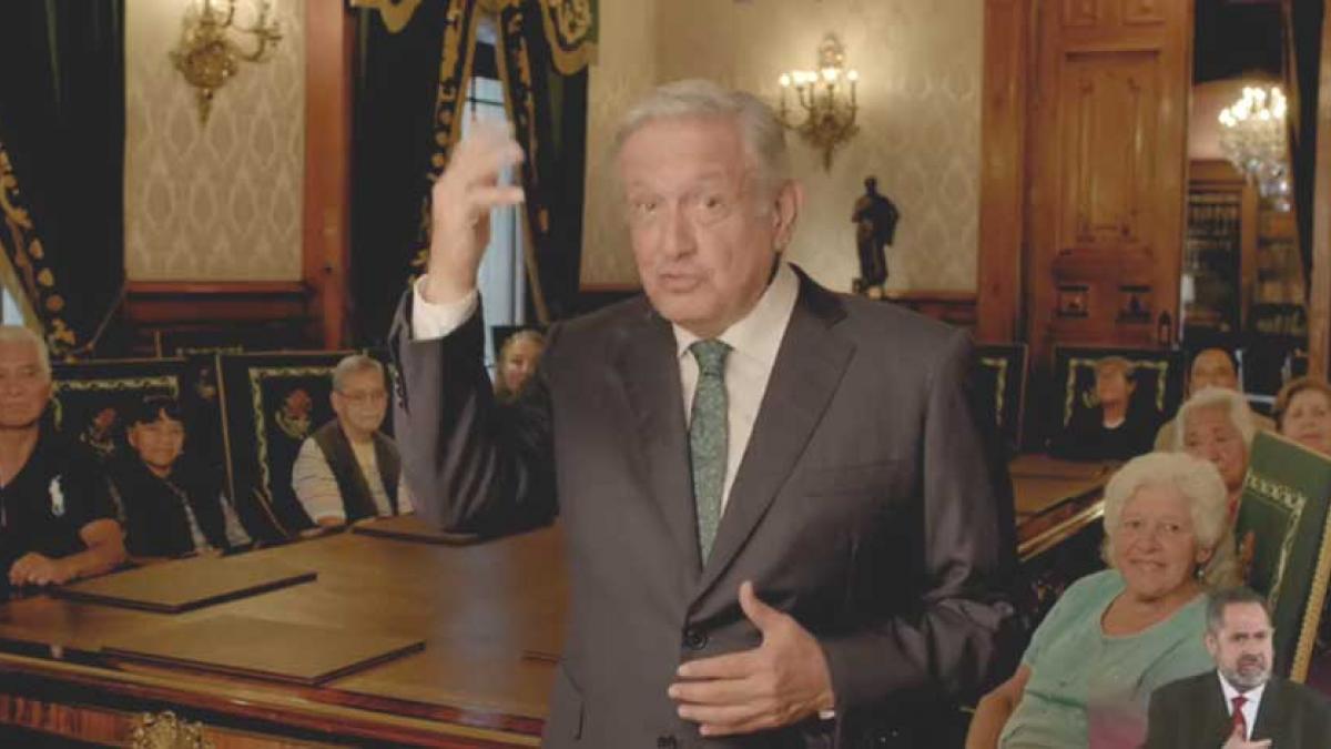 "Ancianos respetables mandan en Palacio", dice AMLO en spot por 4to. Informe