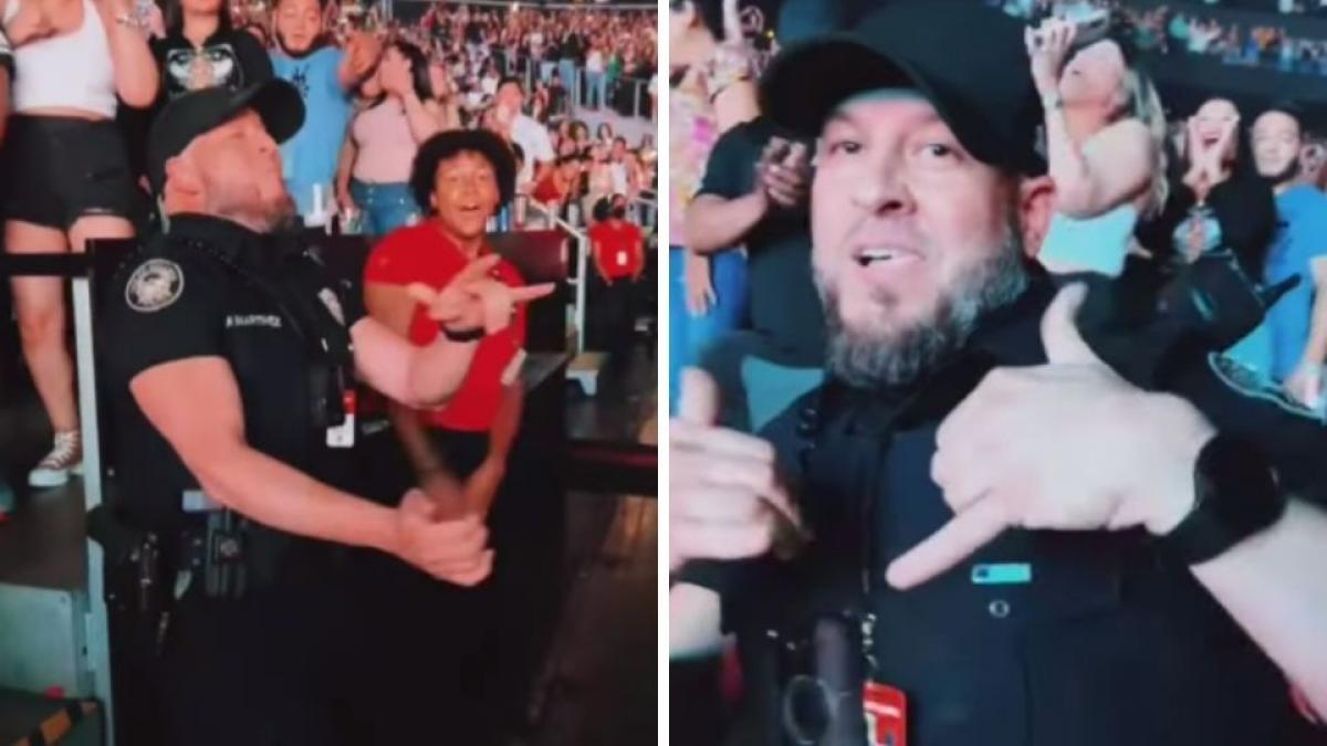 Policía baila y saca el perreo en concierto de Daddy Yankee (VIDEO)