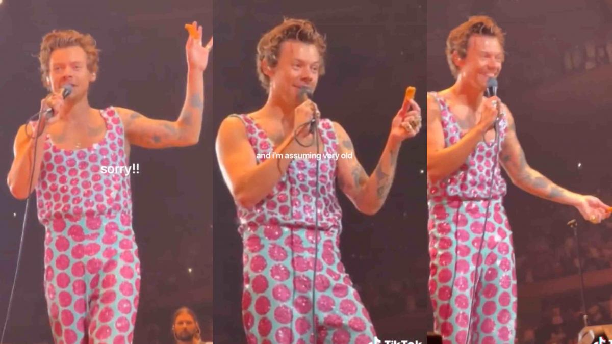 ¡Bye, bye, Dr. Simi! Le avientan nuggets de pollo a Harry Styles durante concierto (VIDEO)