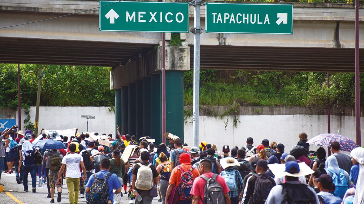 Sale nueva caravana migrante de venezolanos desde Chiapas