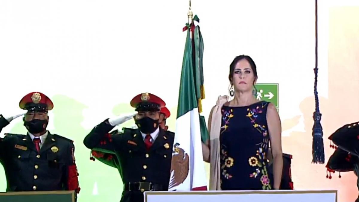 Lía Limón da el Grito de Independencia en la alcaldía Álvaro Obregón