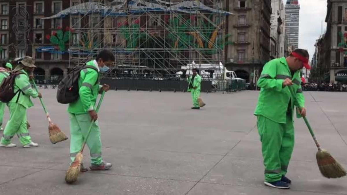 Retiran 123 toneladas de residuos sólidos del Centro Histórico tras festejos patrios