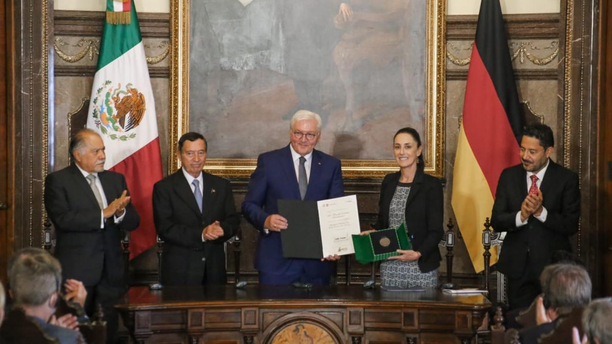 Nombran Huésped Distinguido de la CDMX a Frank Walter Steinmeier, presidente de Alemania