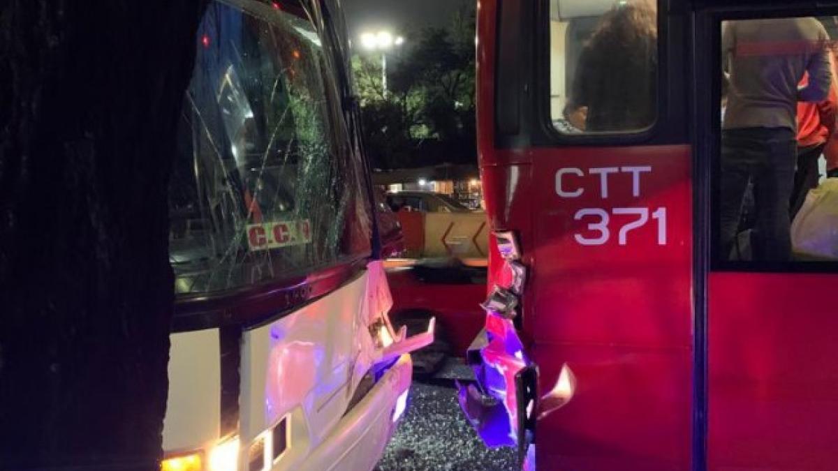 Accidente entre Metrobús y autobús deja 9 heridos en Tláhuac