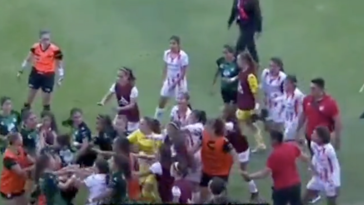 VIDEO: ¡Lamentable! Juego entre Necaxa y Santos en la Liga MX Femenil acaba en golpes entre las futbolistas