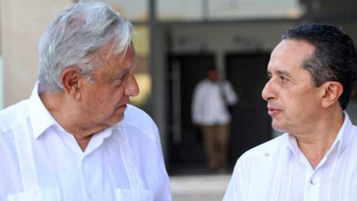 AMLO supervisa Tren Maya; visita a Carlos Joaquín en su último día como gobernador de Quintana Roo