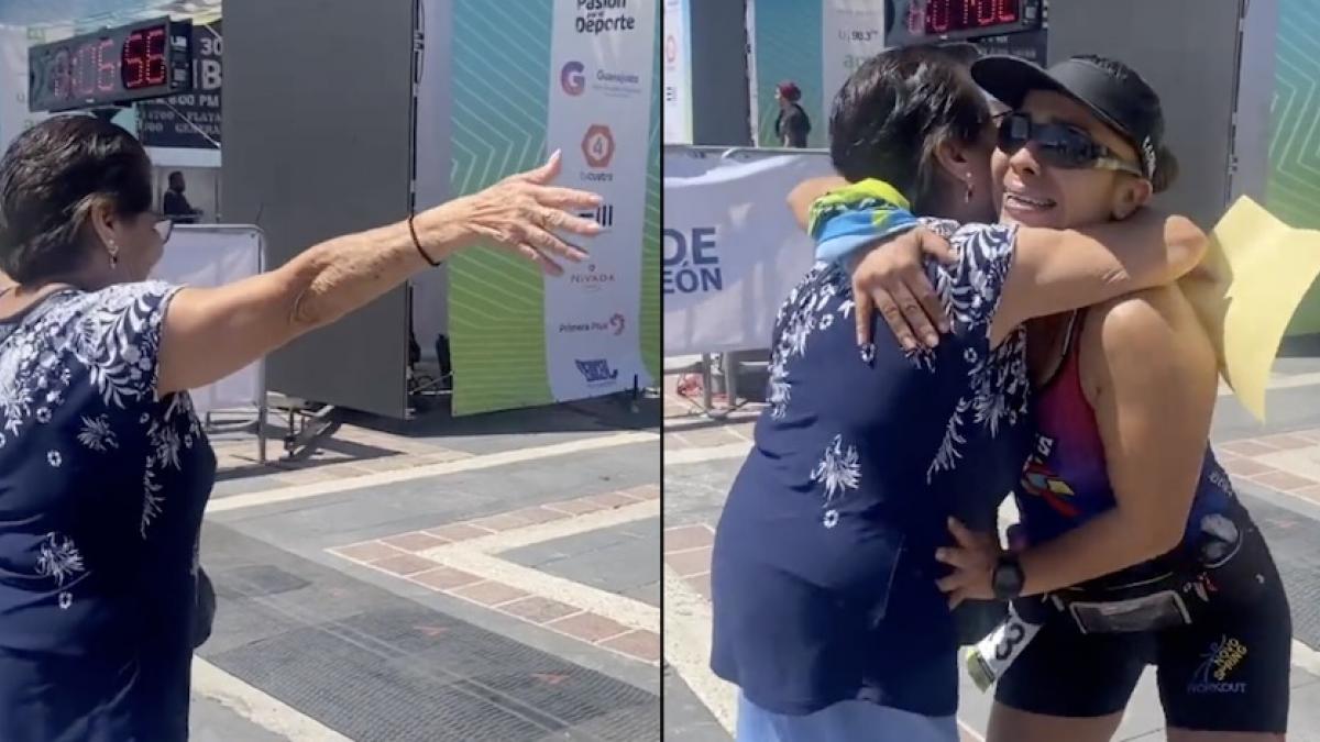 “Sí se pudo, bonita”: Madre espera durante seis horas a su hija que llegó en último lugar en el Maratón de León (VIDEO)