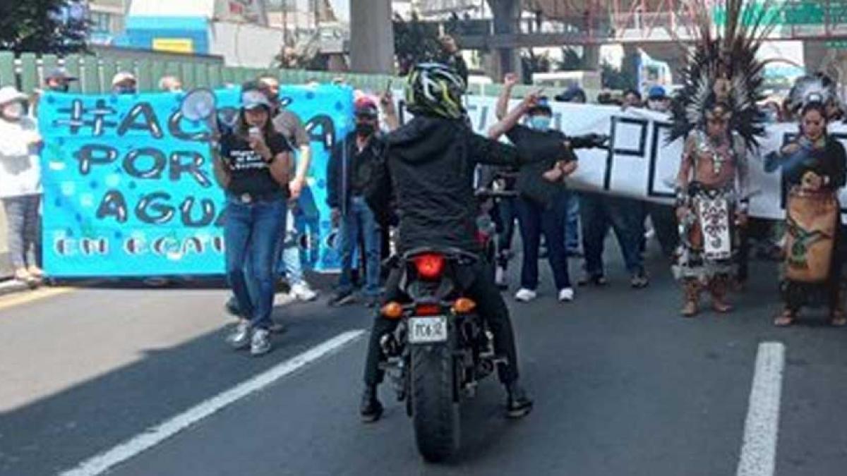 Manifestantes liberan carril de Periférico Norte; exigían agua para sus colonias