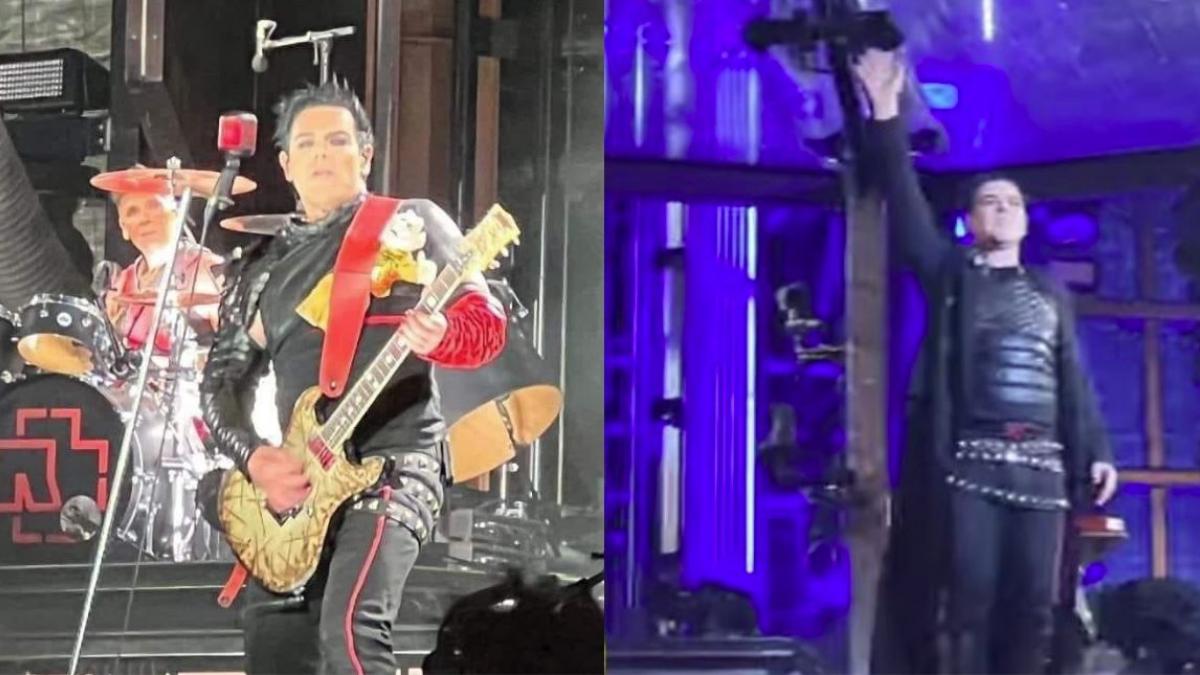 Guitarrista de Rammstein se cae en concierto del Foro Sol; hizo un "Juangabrielazo" (VIDEO)