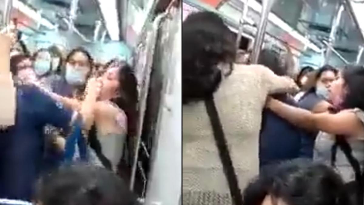 VIDEO: Mujeres pelean por un asiento en Metro de la CDMX; se vuelve viral