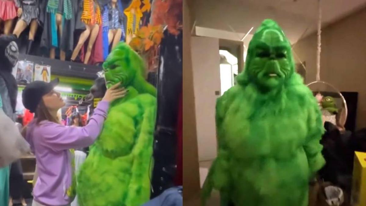 Belinda se transforma en el Grinch y sorprende con su versatilidad (VIDEO)