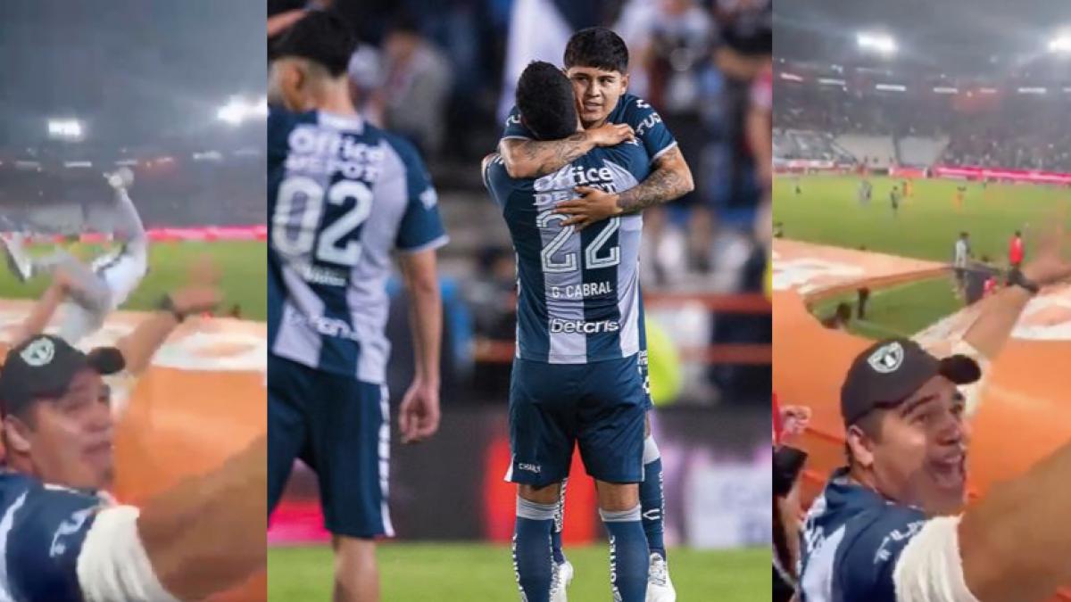 Pachuca vs Tigres | VIDEO: ¡Tremendo susto! Fan se cae de las gradas y rompe la banca del estadio