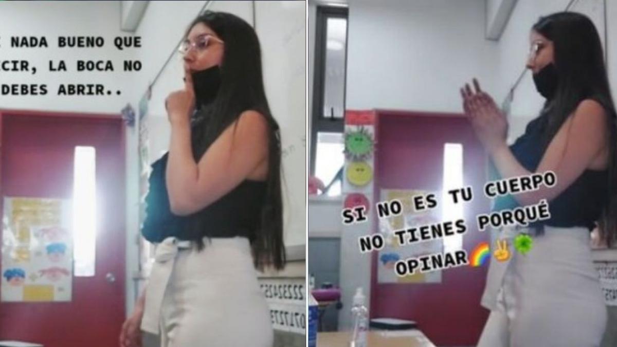 Maestra se viraliza por enseñar canción contra el acoso: "si no es tu cuerpo, no tienes porqué opinar" (VIDEO)