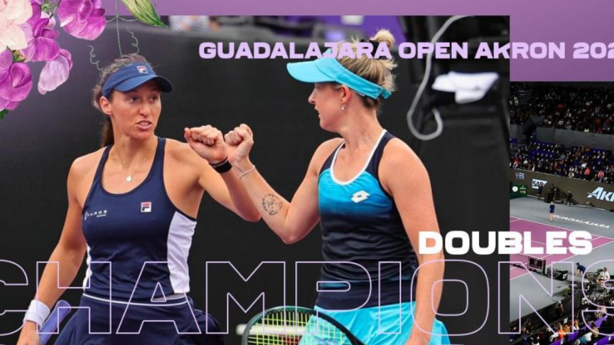 WTA 1000 Guadalajara Open AKRON: Storm Sanders y Luisa Stefani se coronan en dobles tras vencer a Beatriz Haddad Maia y Anna Danilina