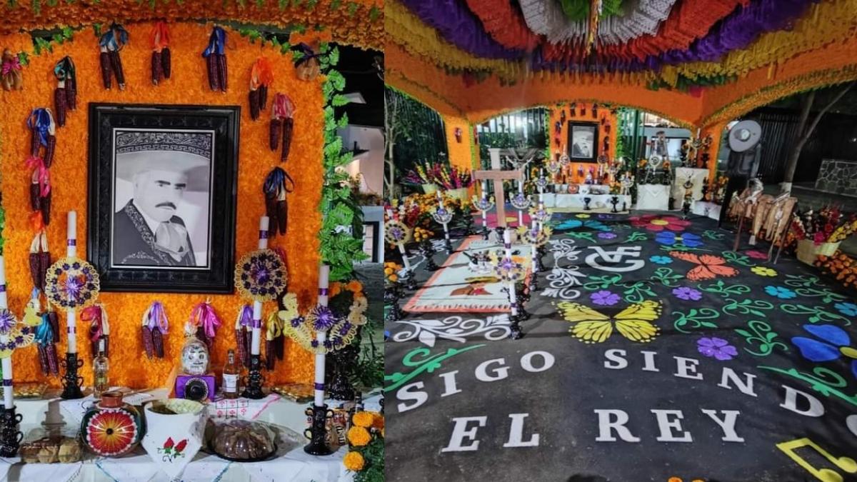 Vicente Fernández: Recuerdan al cantante con espectacular altar de Día de Muertos; fans lo pueden visitar (FOTOS)