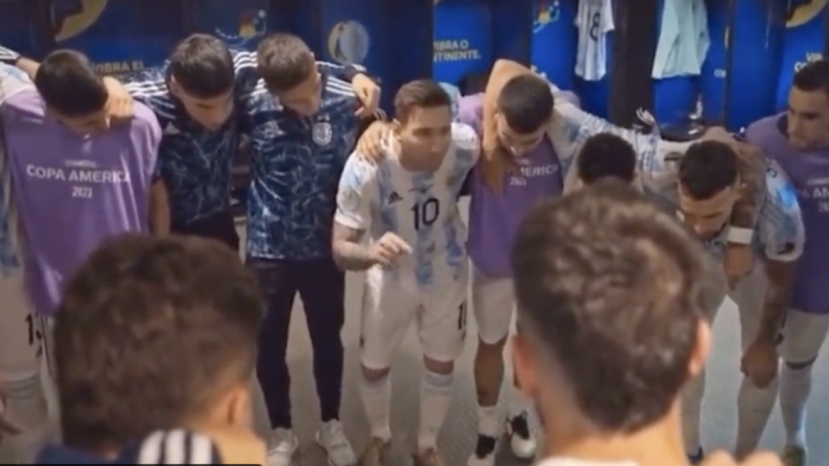 VIDEO: Lionel Messi y su emotiva arenga en los vestidores durante la final de la Copa América; "Esta nos la llevamos a casa"