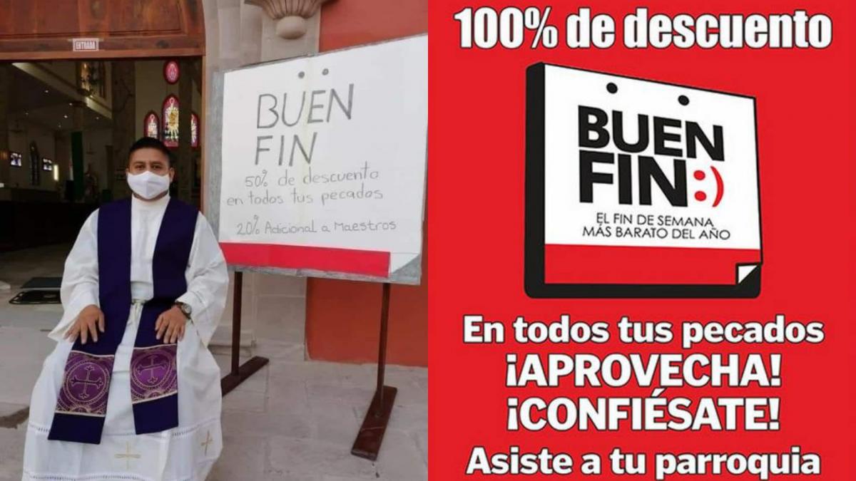 En Buen Fin, sacerdotes dan descuentos del 50% a pecadores que buscan el perdón