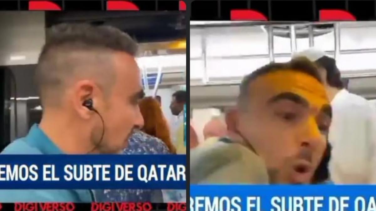 (VIDEO) Periodista pierde a su camarógrafo en el metro de Qatar