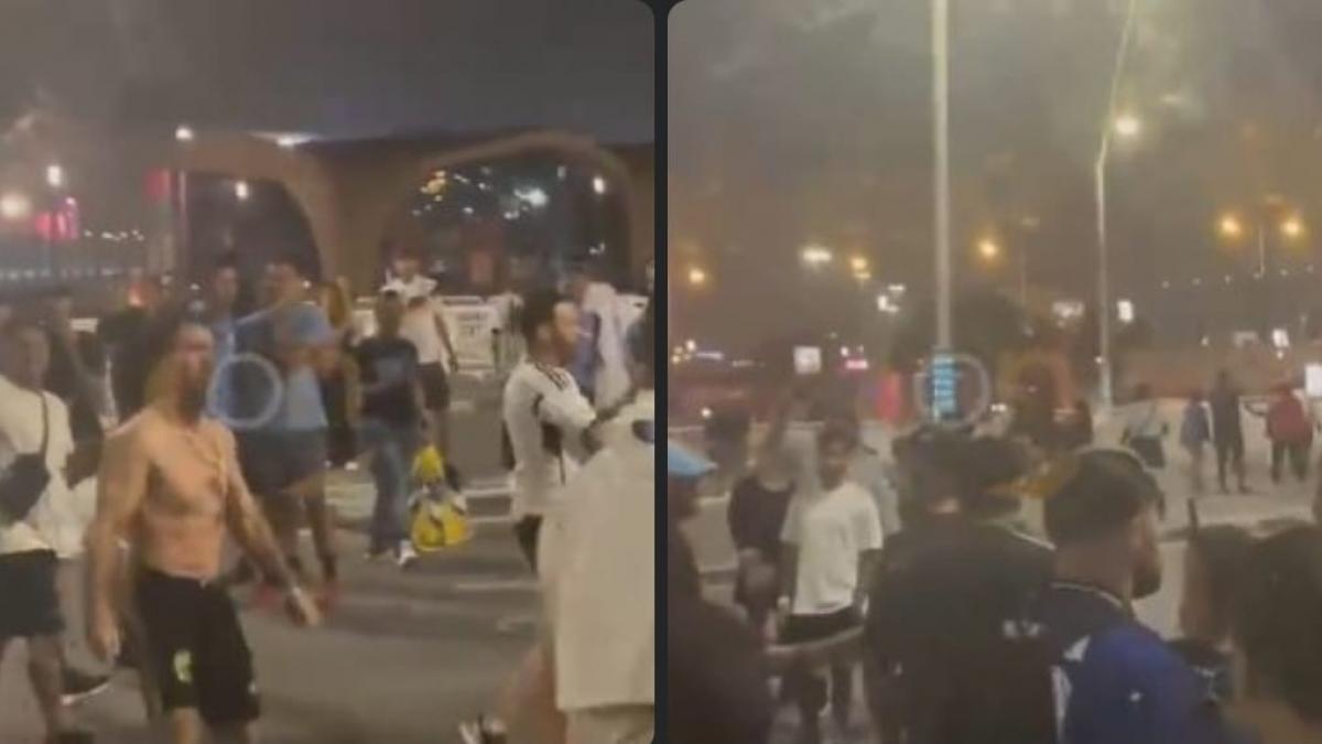 (VIDEO) Mexicanos y argentinos protagonizan riña en calles de Qatar